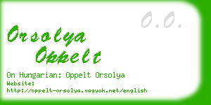 orsolya oppelt business card